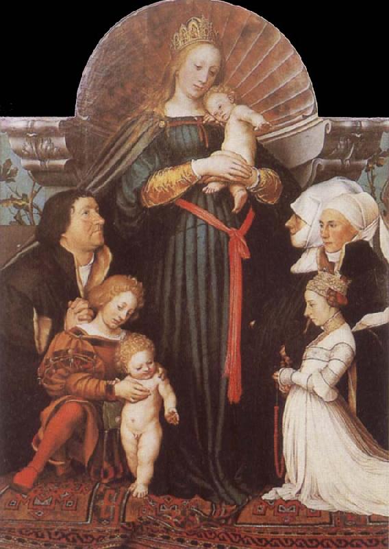 HOLBEIN, Hans the Younger Damstadt Madonna China oil painting art